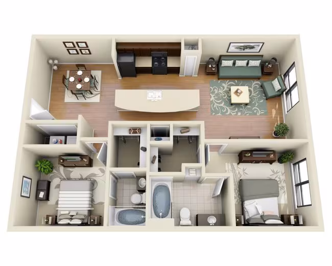 Unit 6104 6104 floor plan